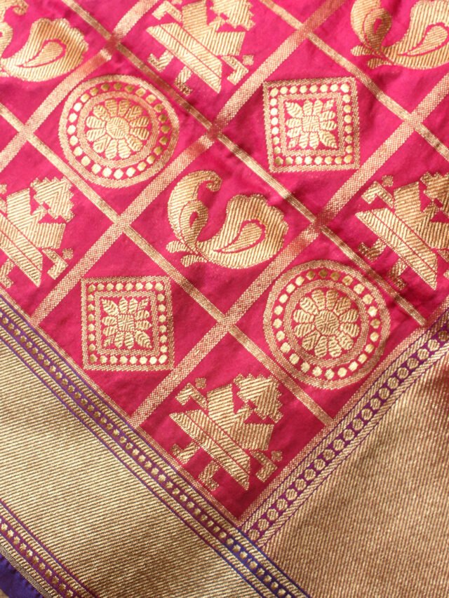 pink-and-golden-banarsi-duppata