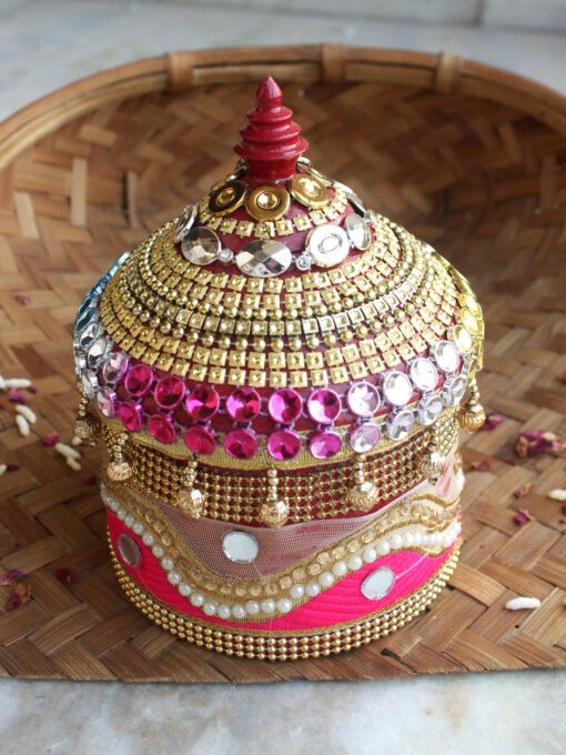 pink-and-golden-bead-lacework-medium-wooden-sindoor-box