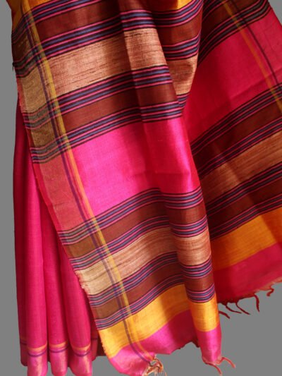 pink-pure-tussar-silk-sari-palla