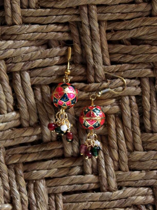 pink-round-meenakari-earrings