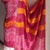 pink,-yellow-and-white-shibori-chanderi-ladies-suit at Shilphaat.com