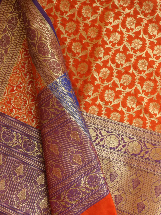 purple-border,-orange-banarasi-duppata
