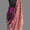 purple-nokashi kanthawork-pure silk-sari