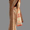 red-and-black-block-printed-beige-chanderi-sari