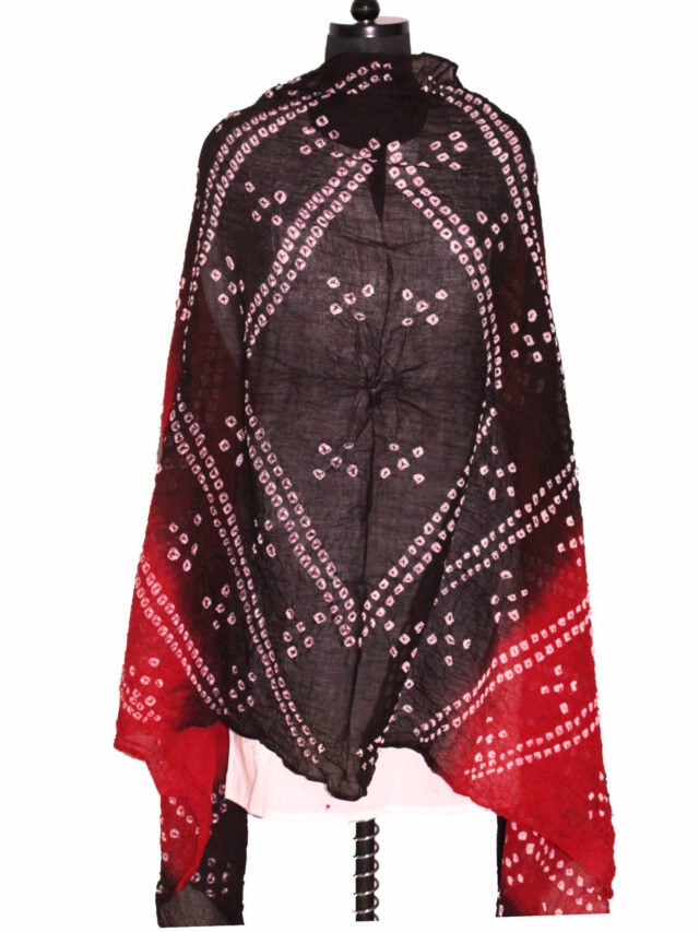 red-border-dark-brown-bandhani-duaptta