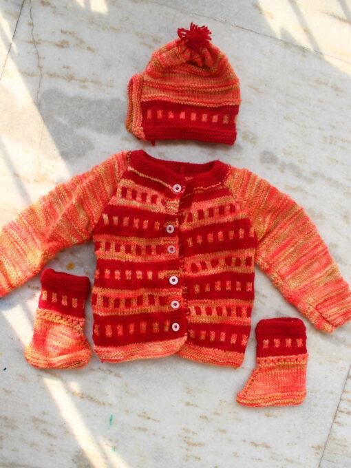 red-orange-kids-woolen-sweter-set