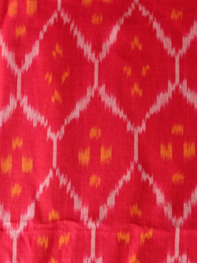 red-pochampally-ikat-cotton-precut-fabric