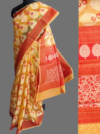 red-yellow-banarasi-sari