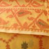 red-yellow-cotton-jamdani-banarasi-sari