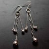 three-line-pure-silver-dangle-earrings