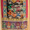 traditional-kalamkari-handpainted-zari-border-cotton-dupatta