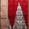 warli-on-red-bhagalpuri-saree-blouse