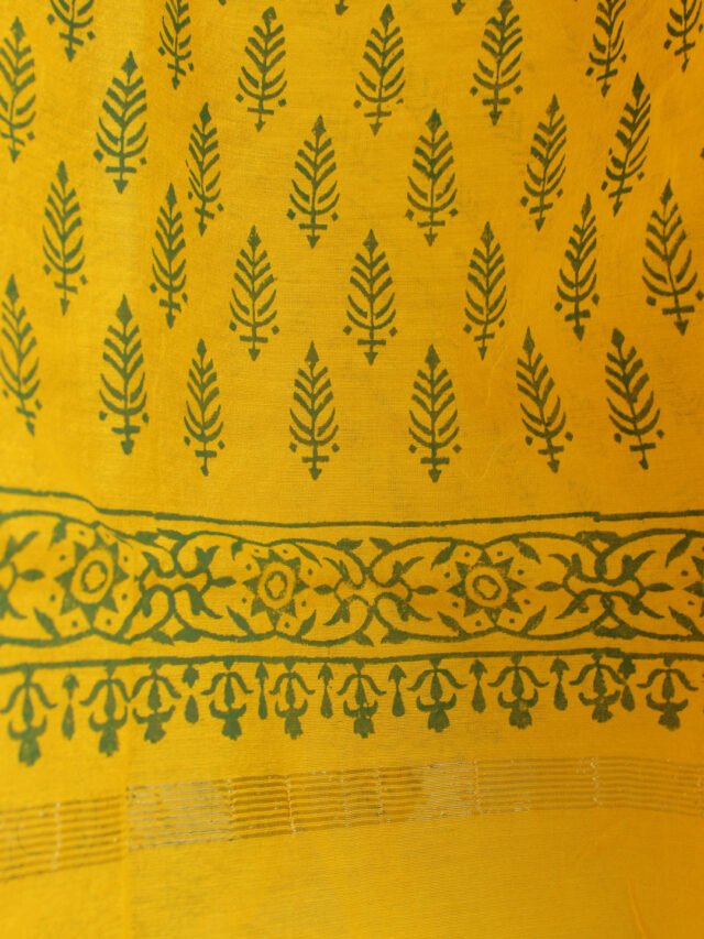 yellow-and-green-block-print-chanderi-suit