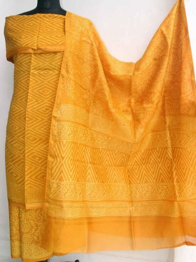 Brownish-yellow-block-printed-3pc-ladies-suit