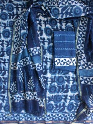 Dabu-Indigo-Dabu-printed-chanderi-3pc-ladies-suit