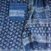 Indigo-block-printed-silk-cotton-ladies-suit-Shilphaat