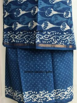 Indigo-dabu-silk-cotton-dress-material