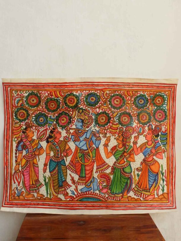 Krishna-Raasleela-tholu-bommalata-painting