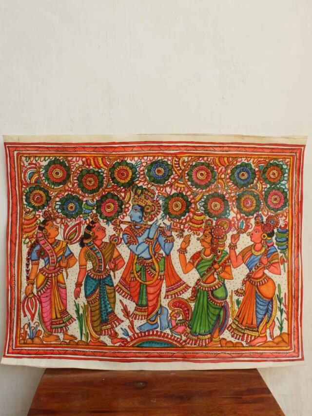 Krishna-Raasleela-tholu-bommalata-painting