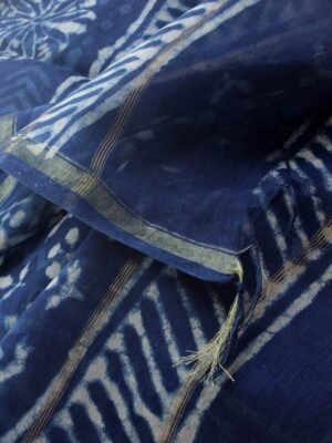 indigo-blockprinted-chanderi-salwar-suit-Shilphaat