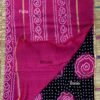 Black-and-magenta-silk-cotton-bandhani-sari