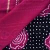 Black-and-magenta-silk-cotton-bandhej-sari