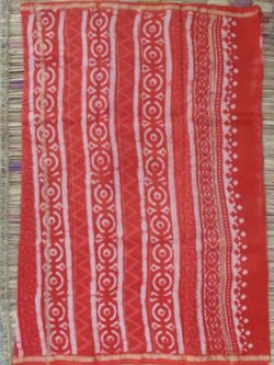 Orange-red-bagru-print-silk-cotton-saree