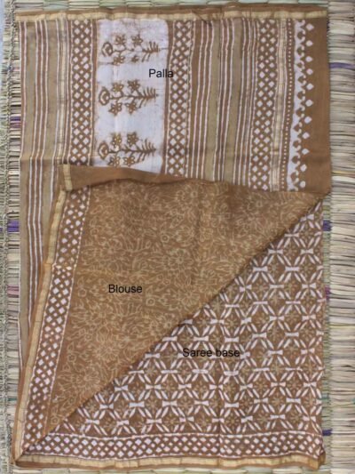 caramel-brown-bagru-printed-chanderi-sari