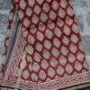 red-and-off-white-block-printed-chanderi-silk-cotton-saree