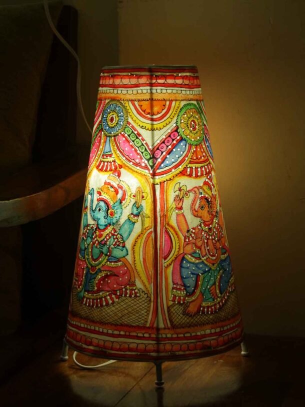 Ganesha-Tholu-bommlata-leather-lamp
