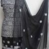 White-and-Black-georgette-chikankari-dress-material