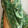 Green-hathi-popat-patola-silk-dupatta at Shilphaat.com