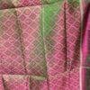 Greenish-plum-pink-patola-pure-silk-dupatta at Shilphaat.com