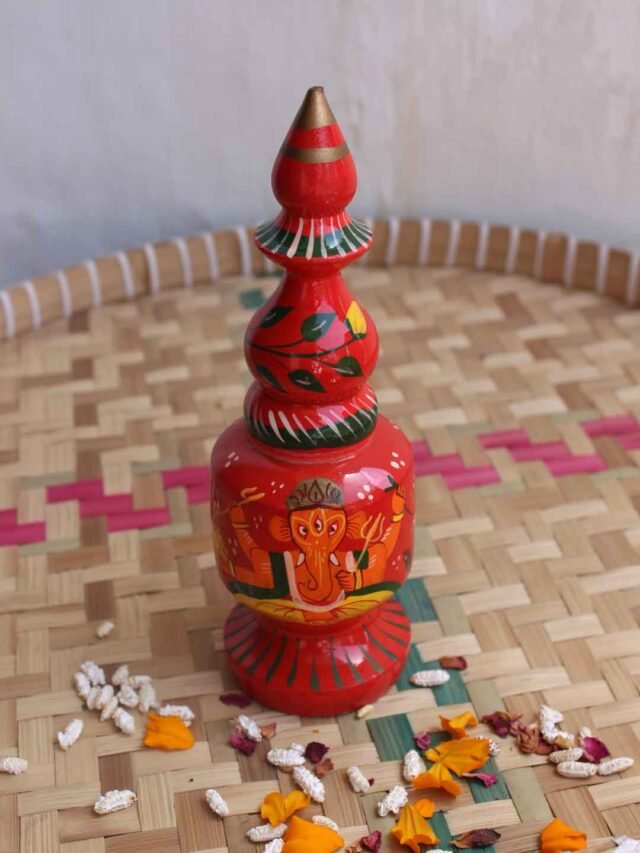 Ganesha-painted-wooden--long-sindur-dani