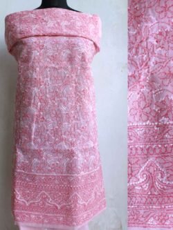Baby-pink-cotton-chikankari-kurta-fabric
