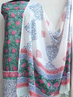 Green,-Pink-Sanganeri-Print-Cotton-dress-material