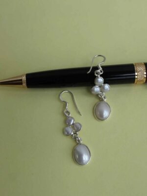 Pure-silver-and-pearl-earrings