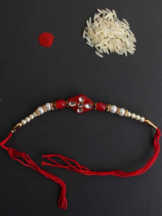 Red-kundanwork-Rakhi