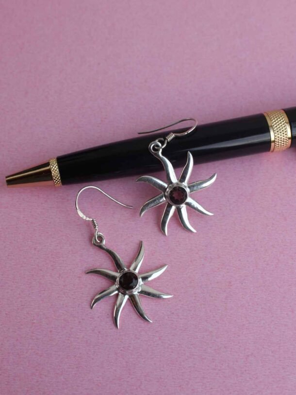 Starfish-Real-Silver-Earrings
