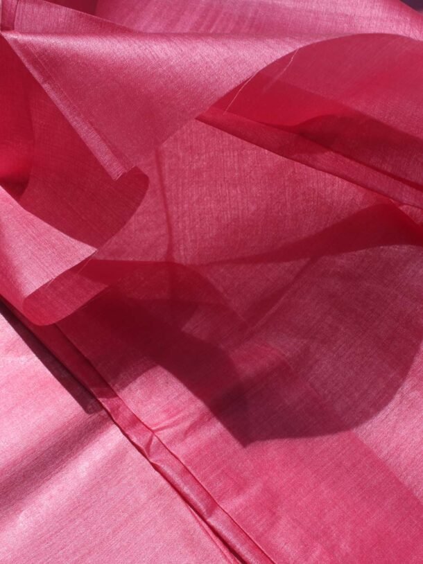 China-Pink-Bhagalpuri-paper-tassar-silk-kurta-Fabric