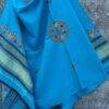 Firozi-Blue-Suf-narein-embroidered-woolen-shawl at Shilphaat.com