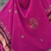 Purple-pink-kutch-Suf-embroidered-woolen-shawl