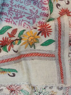 Block-Printed-nakshi-Kantha-embroidered-silk-Dupatta