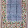 Block-Printed-nakshi-Kantha-tassar-silk-Dupatta