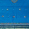 Firozi-blue-ahir-embroidered-Gujarati-woolen-shawl