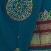 Greenish-Blue-Ahir-embroidered-Gujarati-Shawl