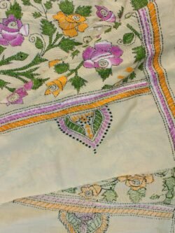 Purple-yellow-roses-Nakshi-Kantha-Tussar-dupatta