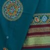 Teal-Blue-Ahir-embroidered-Gujarati-shawl