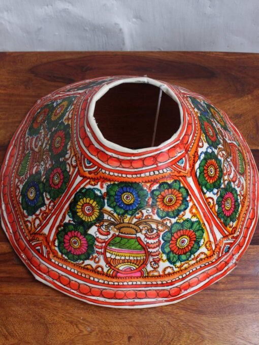 Flower-Pot-Tholu-bommalata-round-lamp-shade