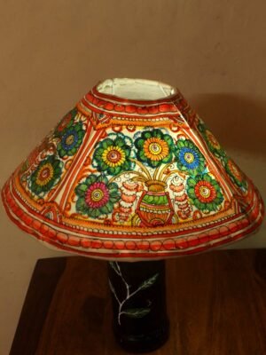 Flower-Pot-round-leather-lamp-shade